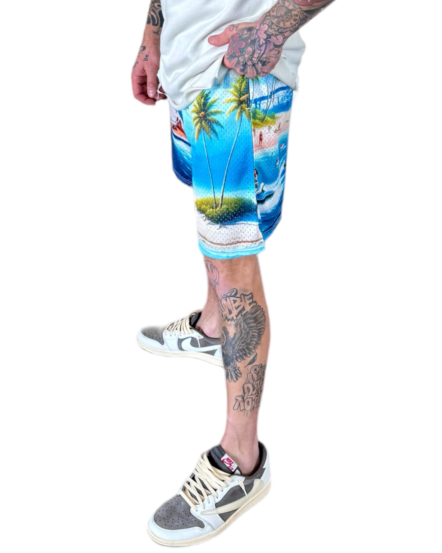 "Miami Vida" Printed Shorts